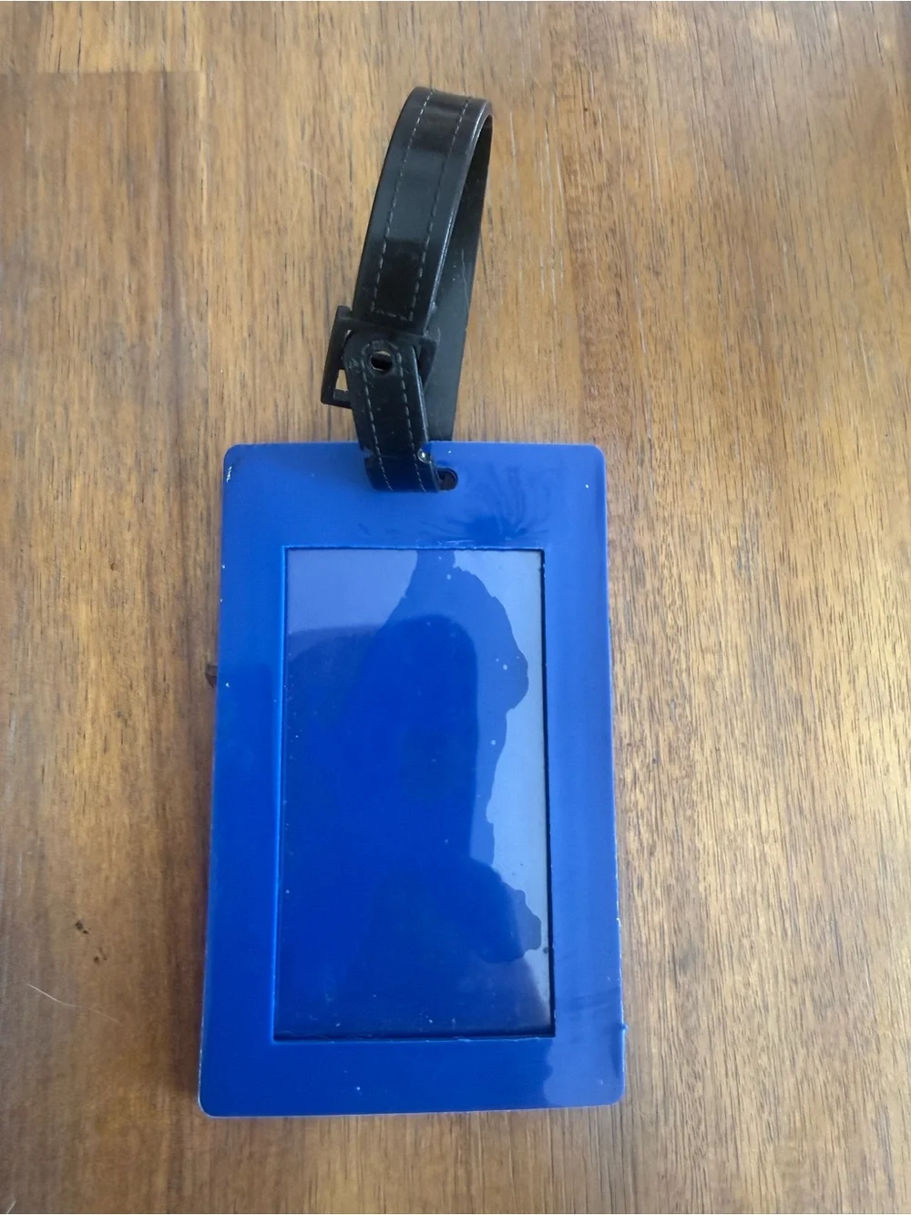Blue Masonic Luggage Tag with yellow Emblem